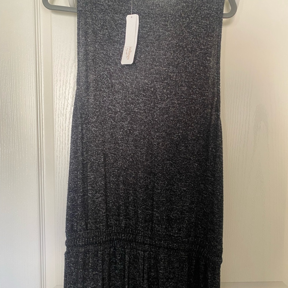 NWT SOFT SURROUNDING ROMPER WOMEN SZ MEDIUM Grey Knit ekes tic tie waist